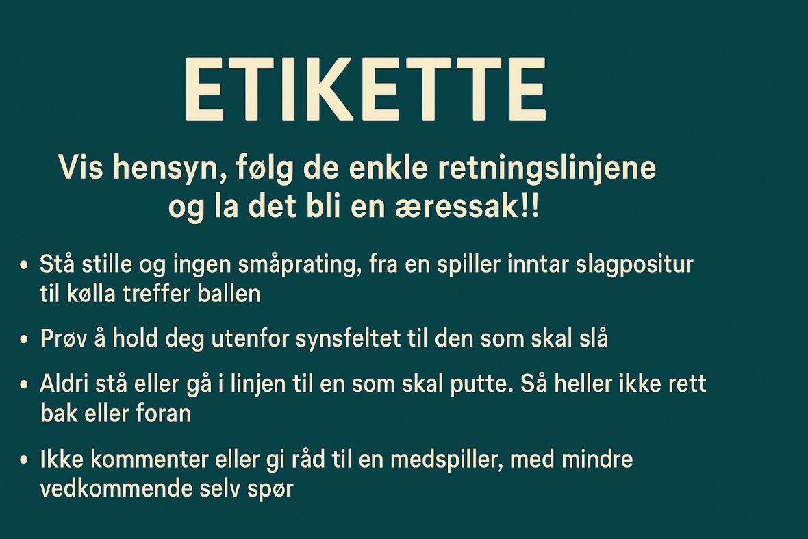 Golfetikette del 1 – Ski Golfklubb